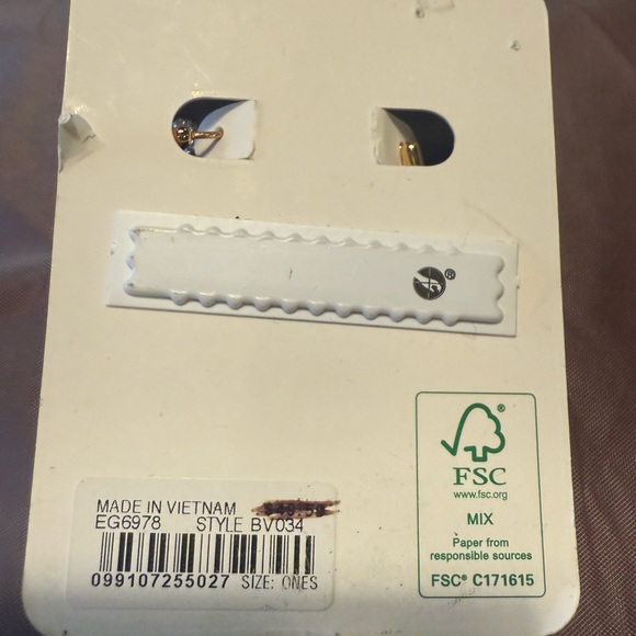 NWT J. Crew Gold/Silver Pavé crystal link earrings - Picture 5 of 6